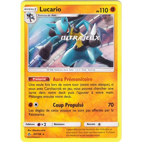 Pokémon - 67/156 - Lucario - Sl5 - Soleil Et Lune - Ultra Prisme - Holo Rare
