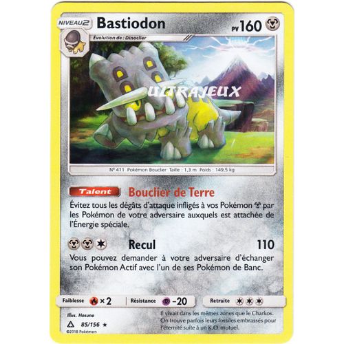 Pokémon - 85/156 - Bastiodon - Sl5 - Soleil Et Lune - Ultra Prisme - Holo Rare