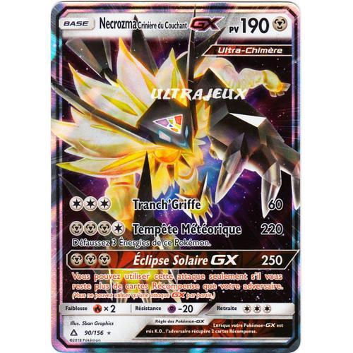 Pokémon - 90/156 - Necrozma Crinière Du Couchant Gx - Sl5 - Soleil Et Lune - Ultra Prisme - Ultra Rare