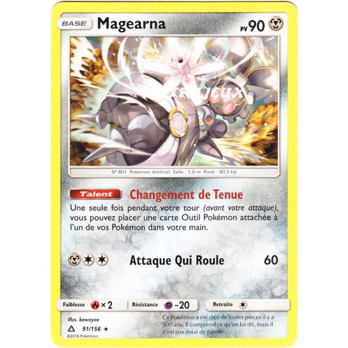 Pokémon - 91/156 - Magearna - Sl5 - Soleil Et Lune - Ultra Prisme - Rare