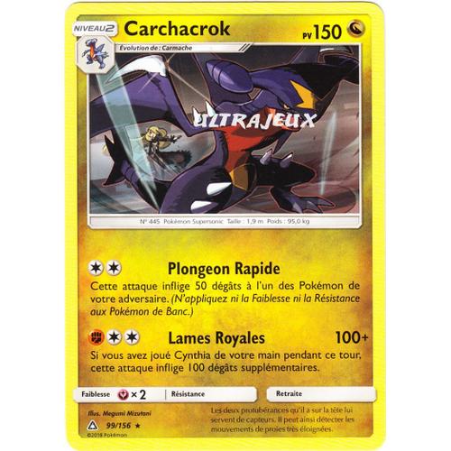 Pokémon - 99/156 - Sl5 - Soleil Et Lune - Ultra Prisme - Carchacrok - Rare