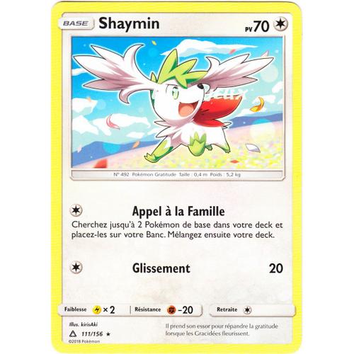 Pokémon - 111/156 - Shaymin - Sl5 - Soleil Et Lune - Ultra Prisme - Rare
