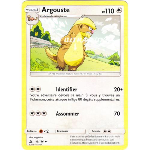 Pokémon - 113/156 - Sl5 - Soleil Et Lune - Ultra Prisme - Argouste - Peu Commune