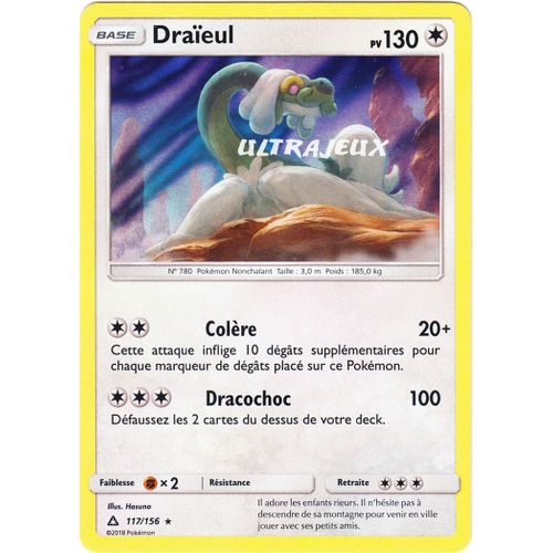 Pokémon - 117/156 - Draïeul - Sl5 - Soleil Et Lune - Ultra Prisme - Holo Rare