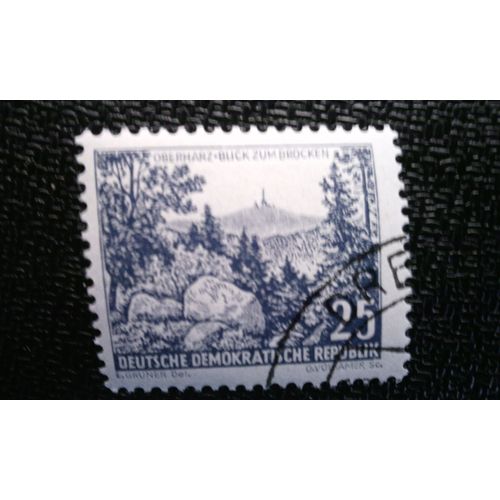 Timbre Allemagne Rda ( Yt 531 ) 1961 Paysages Brocken / Oberharz