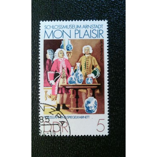 Timbre Allemagne Rda ( Yt 1657 ) 1974 Musée Du Château D'arnstadt "Mon Plaisir