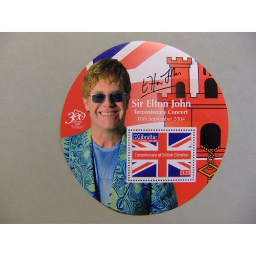 Gibraltar 2004 Sir Elton John - Drapeaux Bf N° 63 **