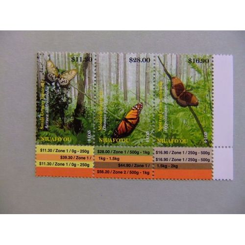 Tonga /Niuafo'ou 2014 Faune Papillons Butterflies Mariposas Yvert ** Mnh