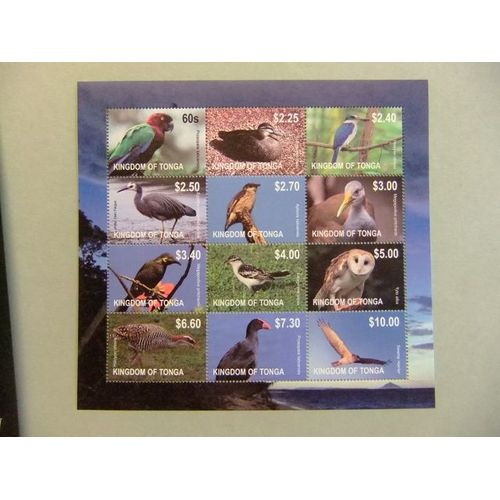 Kingdom Of Tonga Fauna Birds Pajaros Oiseaux Yvert ** Mnh