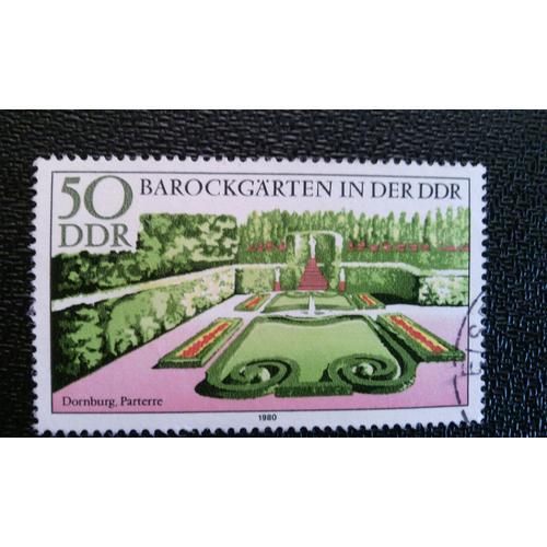 Timbre Allemagne Rda ( Yt 2152 ) 1980 Jardins Baroques Dornburg,