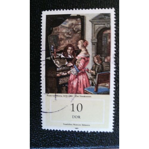 Timbre Allemagne Rda ( Yt 2376 ) 1982 "Concert De Maison" (F. V. Mieris) Peintures Du Musée National De Schwerin