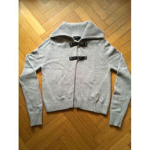 Gilet Caroll Viscose Taille 40 Gris Clair
