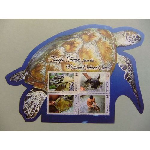 Kingdom Of Tonga Protection Des Tortues Yvert Animaux Menacés D'extinction ** Mnh