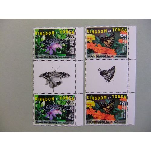Kingdom Of Tonga 2016 Butterflies Mariposas Papillions Yvert ** Mnh