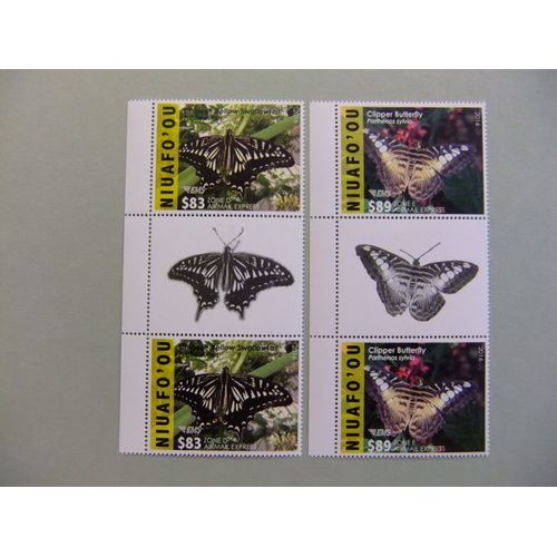 Tonga / Niuafo´Ou 2016 Butterflies Mariposas Papillions Airmail Express Ems ** Mnh