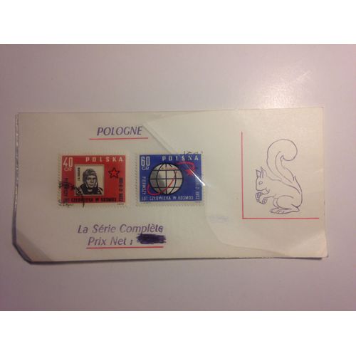 Timbres Polonais 1961 Espace