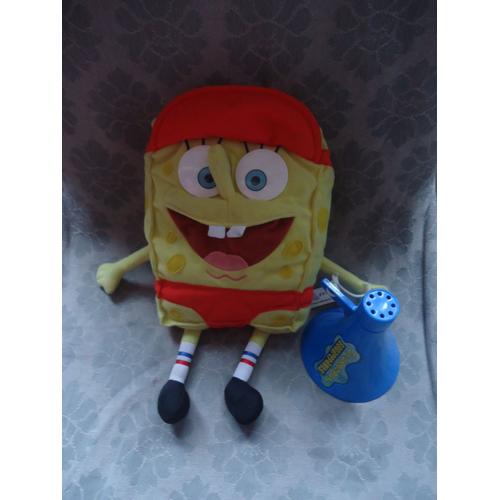 Bob L'Eponge En Peluche Interactif Sauveteur En Mer 26 Cm Mattel 2002