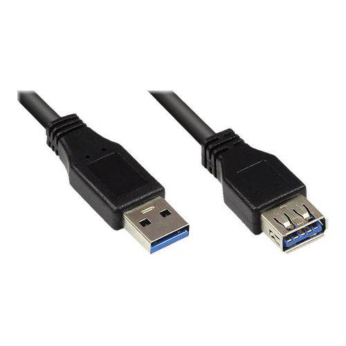 Good Connections - Rallonge de câble USB - USB type A (M) pour USB type A (F) - USB 3.0 - 50 cm - noir