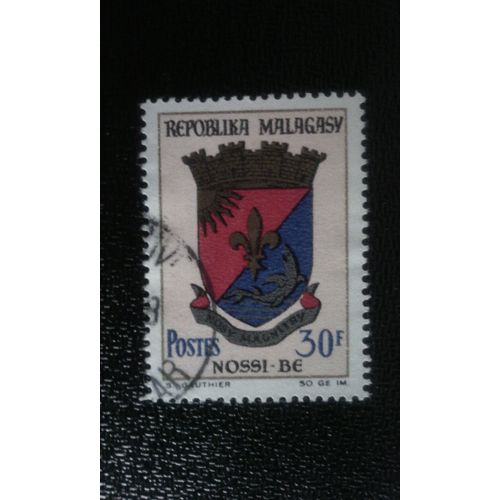 Timbre Madagascar ( Yt 439 ) 1966 Les Armes Nossi-Be