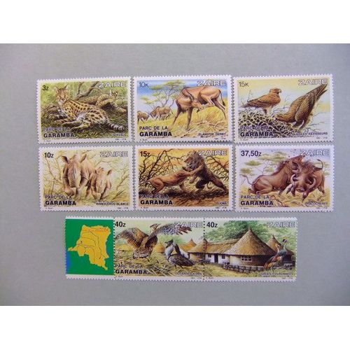 Zaire 1984 Animaux Des Parcs Des Virunga Et De La Garamba Yvert 1146 / 53 ** Mnh
