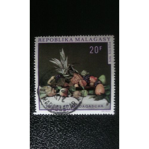 Timbre Madagascar ( Yt 476 ) 1970 Fruits De Madagascar