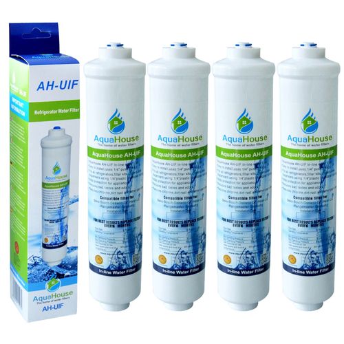 4x Aquahouse Ah-Uif Compatible Filtre À Eau Universel Pour Réfrigérateur Samsung Lg Daewoo Rangemaster Beko Haier Etc Réfrigérateur Congélateur