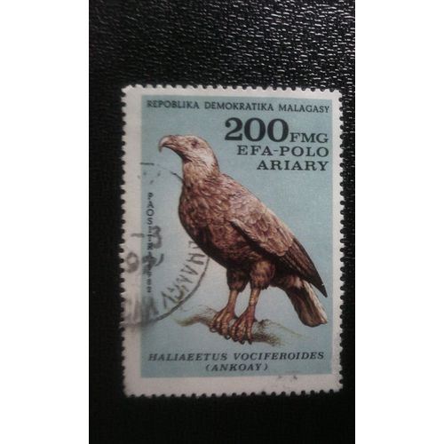 Timbre ( Yt 665 ) 1982 Aigle Africain (Haliaeetus Vocifer)