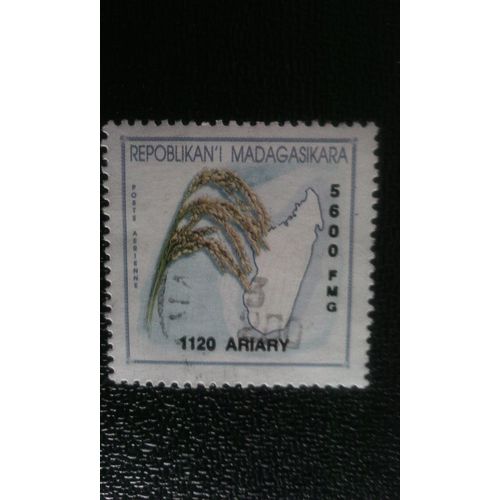 Timbre Madagascar ( Yt 1826 ) 2001 Panicule De Riz