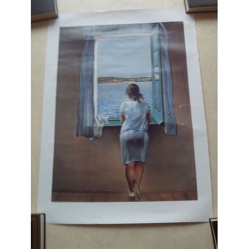 Poster : Personnage À La Fenètre De Salvador Dali.