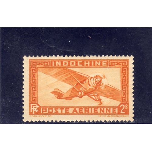 Timbre De Poste Aérienne D'indochine (Avion)