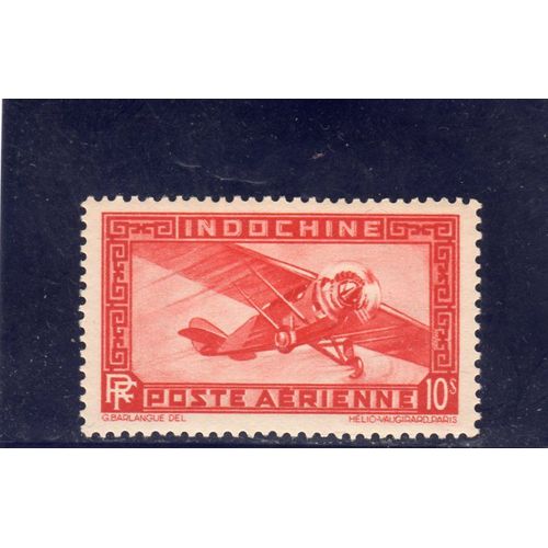 Timbre De Poste Aérienne D'indochine (Avion)