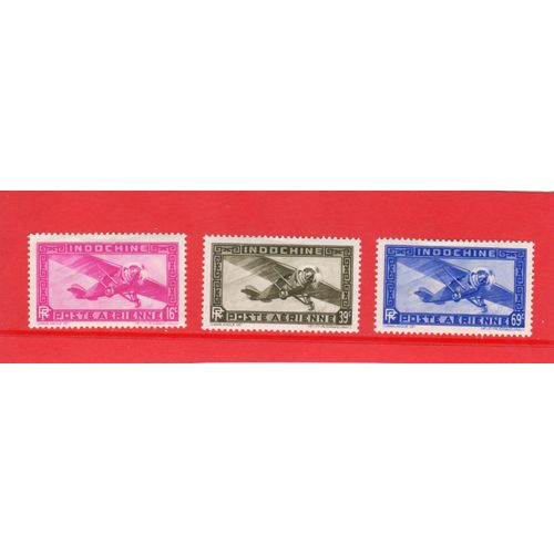 Timbres De Poste Aérienne D'indochine (Avion)