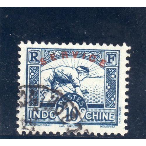 Timbre De Service D'indochine (Rizière)