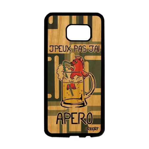 Coque Silicone Humour J'peux Pas J'ai Apero Galaxy S7 Edge Bois Housse A Samsung Galaxy S7 Edge
