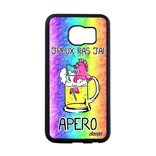 Coque S6 Edge Silicone Jpeux Pas J'ai Apero Personnalisé Case De Samsung Galaxy S6 Edge