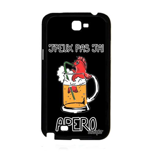 Coque Silicone Galaxy Note 2 J'peux Pas J'ai Apero Housse Made In France Samsung Galaxy Note 2