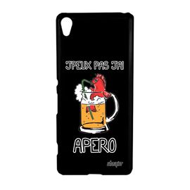 Coque Xperia Xa J'peux Pas J'ai Apero Mobile Etui Aluminium Noir Biere De Sony Xperia Xa