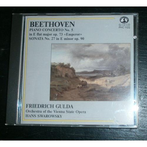 Ludwig Van Beethoven : Concerto Pour Piano Et Orchestre N°5 En Mi Bémol Majeur Op 73 L'empereur Sonate N°27 Op 90 Par Friedrich Gulda Piano Orchestre De L'opéra De Vienne Dir Hans Swarowsky