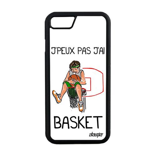 Coque Pour Iphone 8 Silicone J'peux Pas J'ai Basketball Rigide Basket Euro Iphone 8