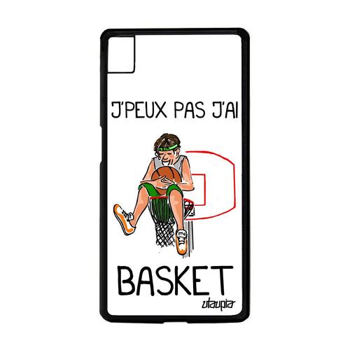 Coque De Protection Sony Xperia Z5 Silicone J'peux Pas J'ai Basketball Noir Bd A