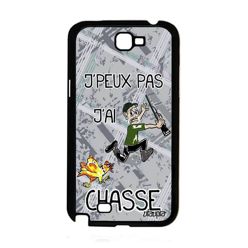 Coque Pour Samsung Note 2 Silicone J'peux Pas J'ai Chasse Gel Portable De Samsung Galaxy Note 2