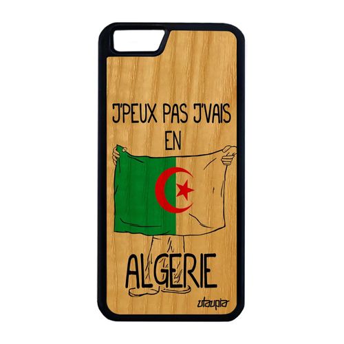 Coque Iphone 6 6s Plus Bois Silicone J' Peux Pas J' Vais En Algerie De Apple Iphone 6 Plus Iphone 6s Plus