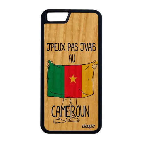 Coque Iphone 6 6s Plus Bois Silicone J'peux Pas J'vais Au Cameroun Frêne A Iphone 6 Plus Iphone 6s Plus