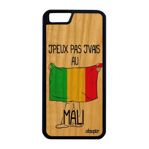 Coque Telephone Iphone 6 6s Plus Bois Silicone J'peux Pas J'vais Au Mali A Iphone 6 Plus Iphone 6s Plus