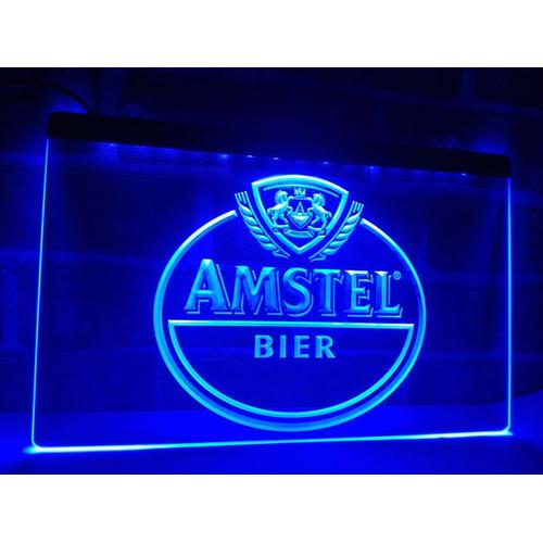 Panneau Pub Bière Amstel Led Enseigne Bar Cafe Lumineuse Neon Lampe