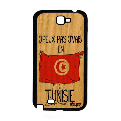 Coque Samsung Note 2 Bois Silicone J'peux Pas J'vais En Tunisie Portable Samsung Galaxy Note 2