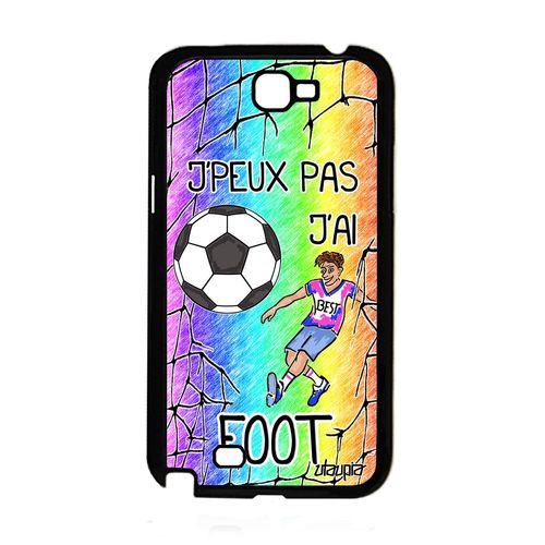 Coque Note 2 Silicone J'peux Pas J'ai Foot Portable Telephone Bd Samsung Galaxy Note 2