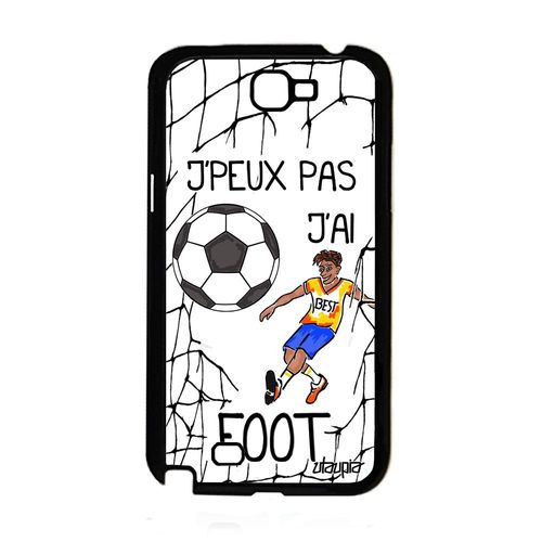Coque Pour Galaxy Note 2 Silicone Jpeux Pas J'ai Foot Housse Blanc Etui Samsung Galaxy Note 2