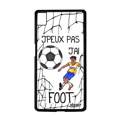 Coque Xperia Z5 Silicone Jpeux Pas J'ai Foot Blanc Humour Housse Rigide En Sony Xperia Z5