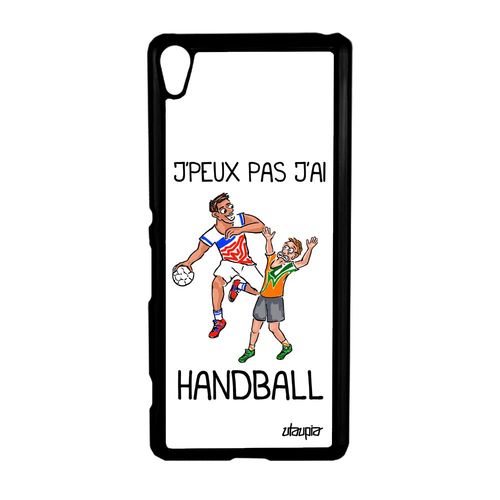 Coque Pour Sony Xperia Xa J'peux Pas J'ai Handball Blanc Motif Case Humour Etui